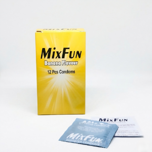 MixFun Banana Flavour Condoms – Pack of 12