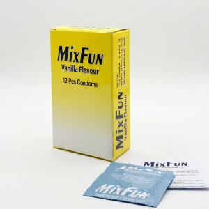 MixFun Vanilla Flavour Condoms – Pack of 12