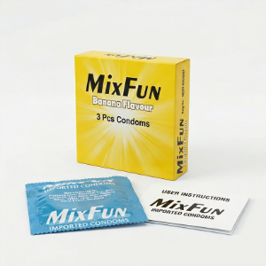 MixFun Banana Flavour Condoms – Pack of 3