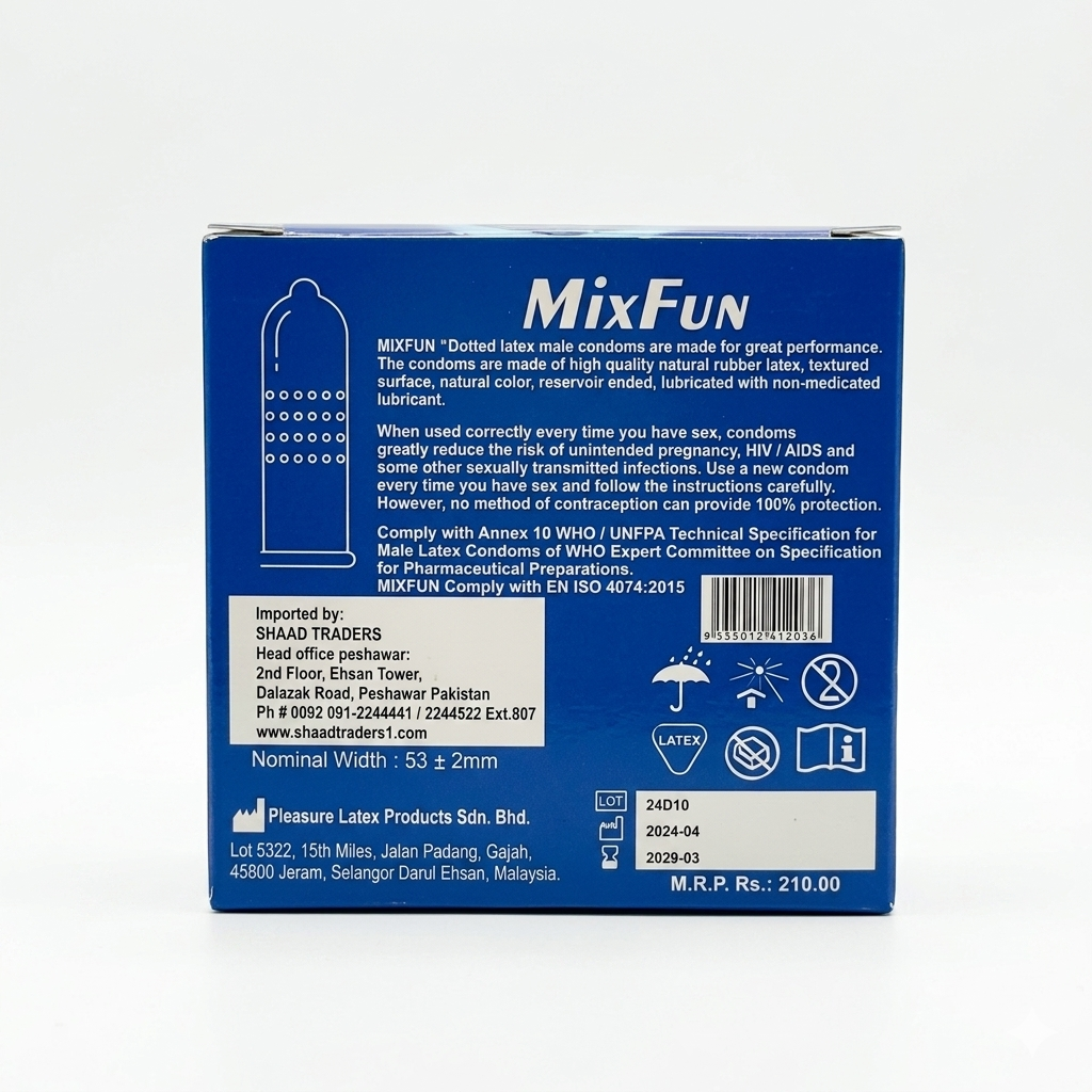MixFun Dotted Condoms– Pack of 3