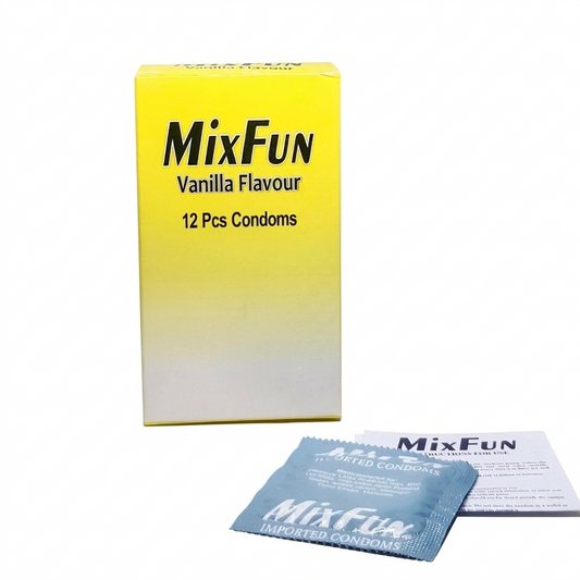 MixFun Vanilla Flavour Condoms – Pack of 12