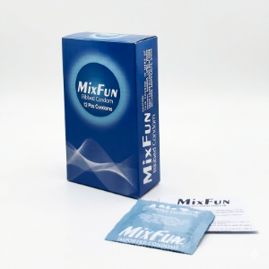 MixFun Ribbed Condoms– Pack of 12