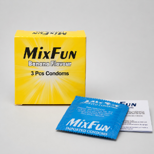 MixFun Banana Flavour Condoms – Pack of 3
