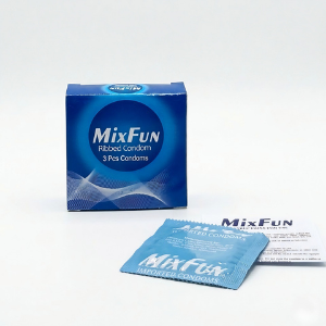 MixFun Ribbed Condoms– Pack of 3
