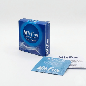 MixFun Ribbed Condoms– Pack of 3