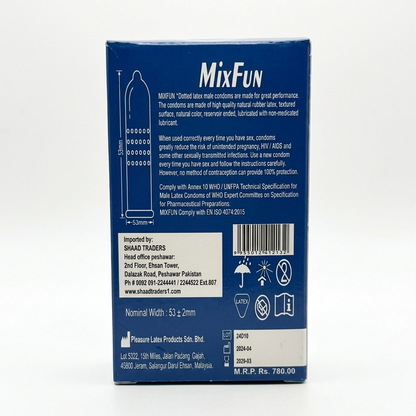 MixFun Dotted Condoms– Pack of 12